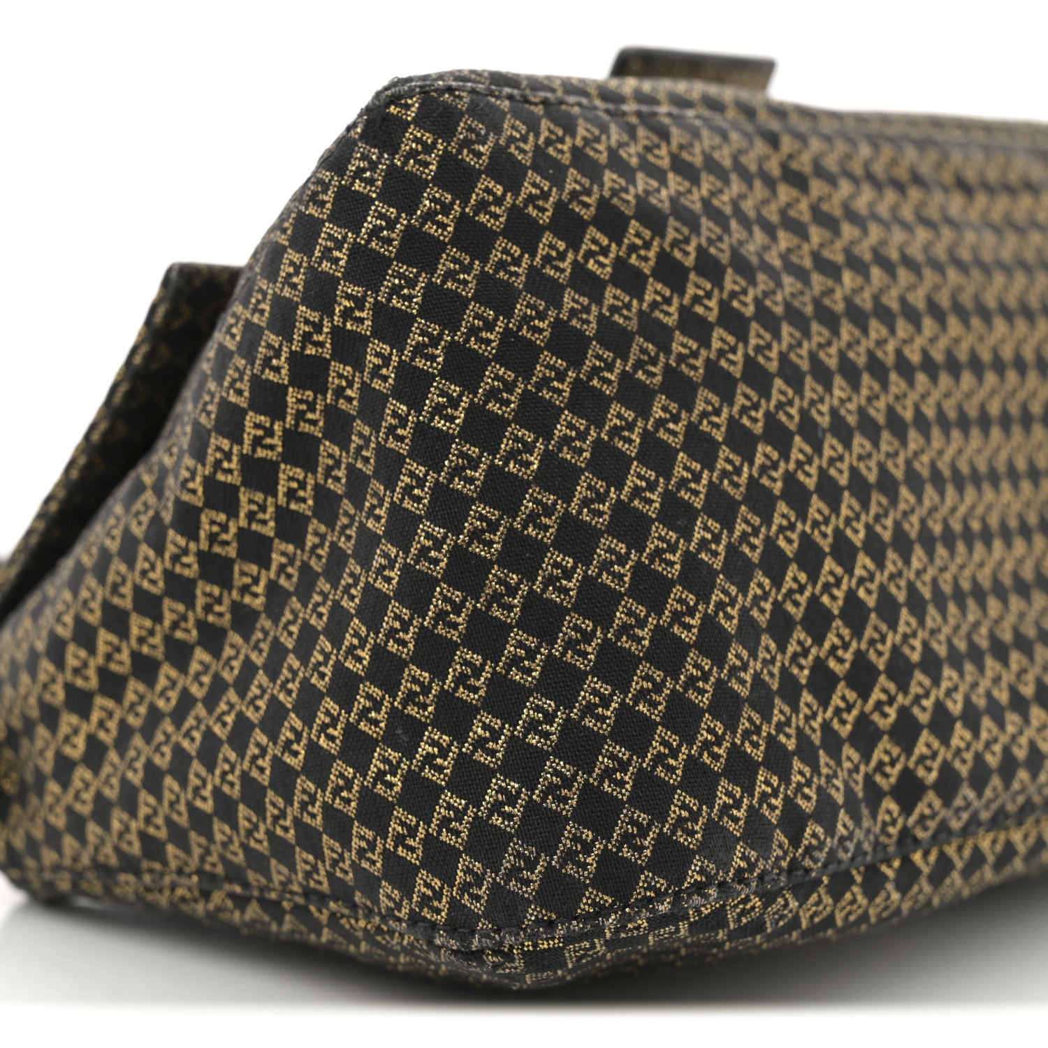 Fendi Micro Zucchino Forever Mini Mama Baguette Black Gold 1746292