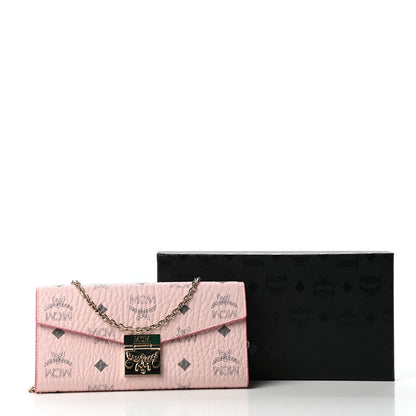 MCM Visetos Large Patricia Wallet On Chain Soft Pink 11 of 11