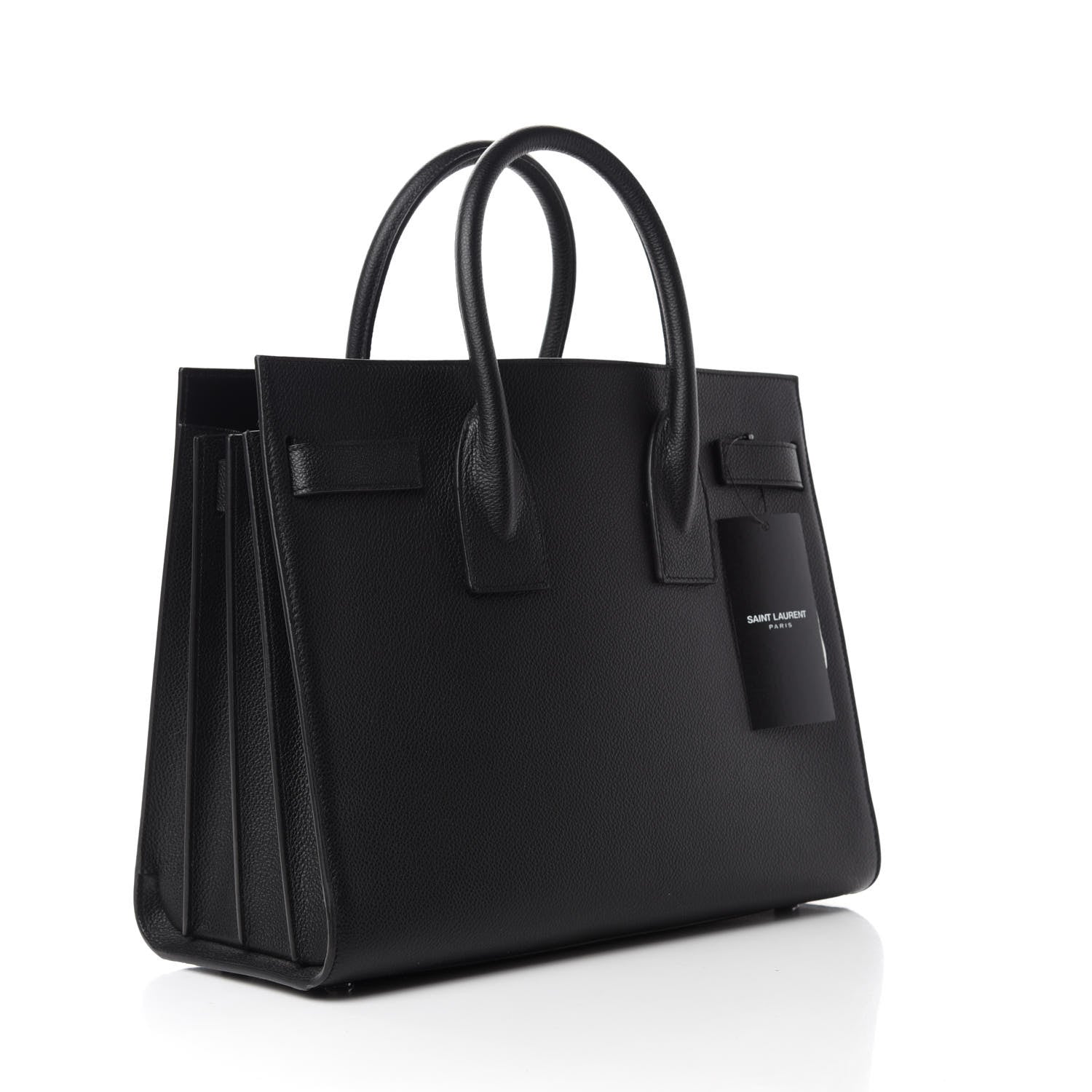 Saint Laurent Grained Calfskin Small Sac De Jour Black 3 of 10