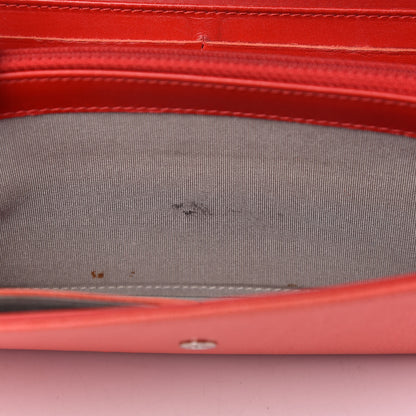 Chanel Caviar Timeless CC Large Gusset Flap Wallet Light Red 13 of 13