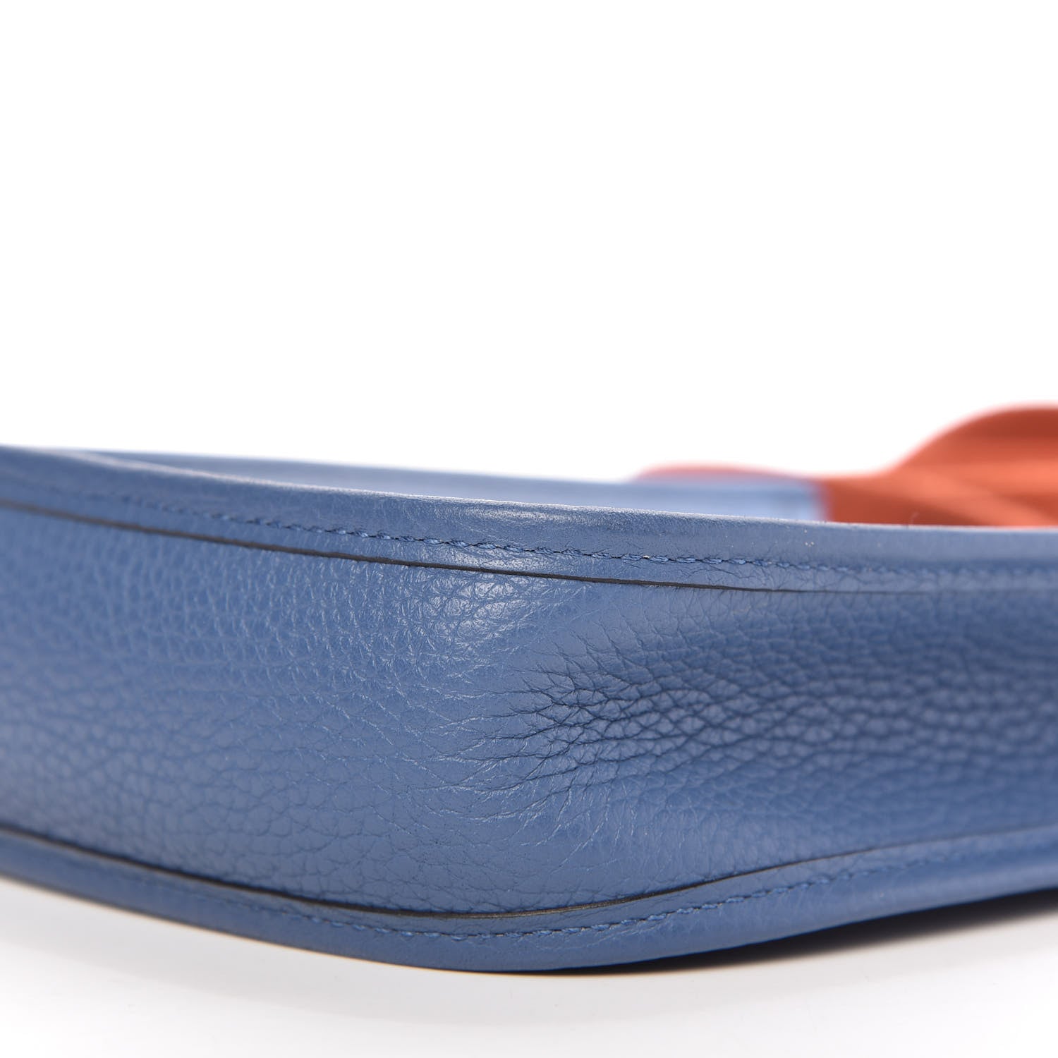 Hermes Taurillon Clemence Amazone Evelyne TPM Bleu Agate Cuivre 7 of 9