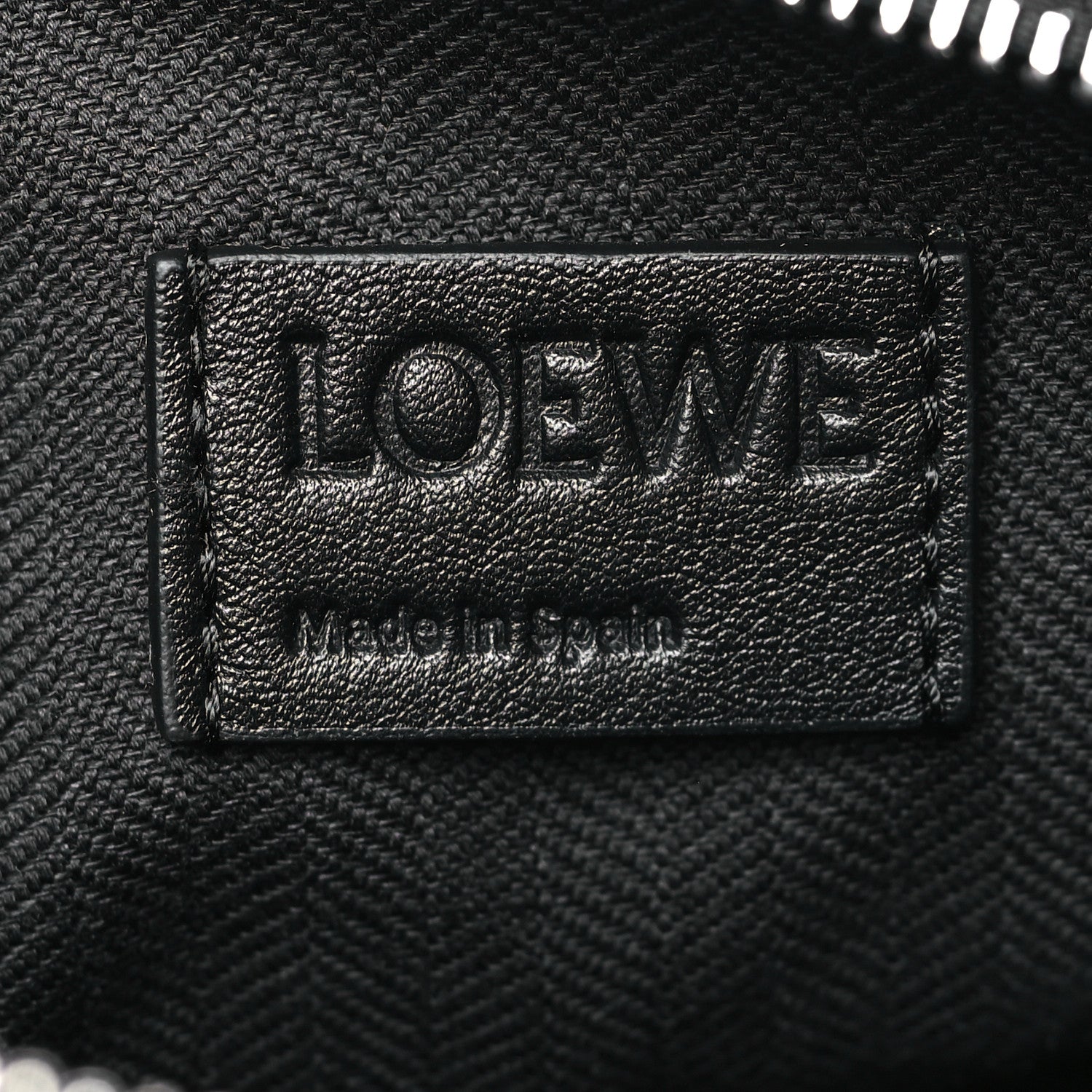 Loewe Supple Smooth Calfskin Jacquard Cubi Crossbody Bag Black 6 of 8