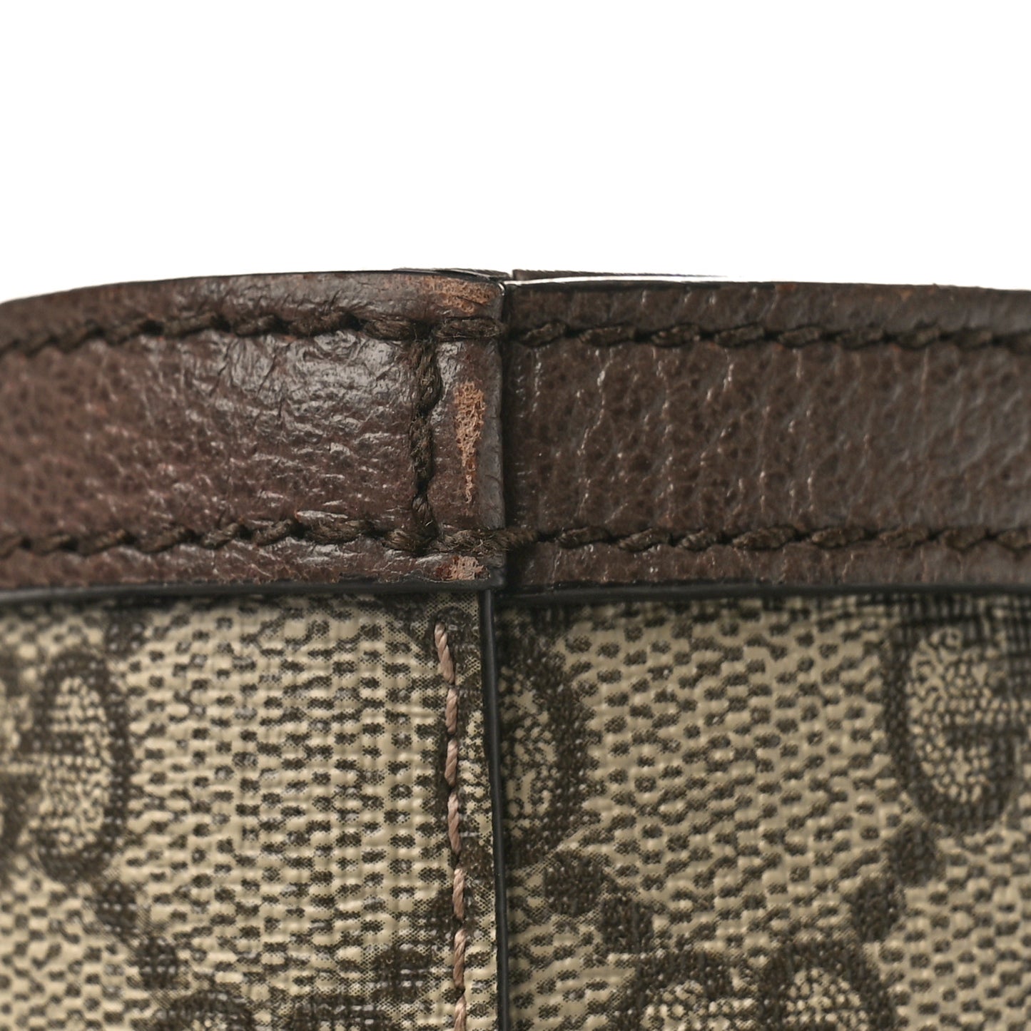 GG Supreme Monogram Medium Ophidia Shopping Tote Brown