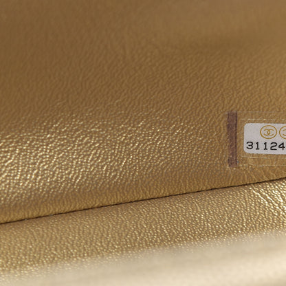 Chanel Metallic Caviar Quilted Mini Top Handle Rectangular Flap Gold 9 of 9