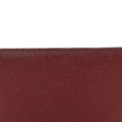 Hermes Madame Calfskin Calvi Card Case Rouge H 7 of 7