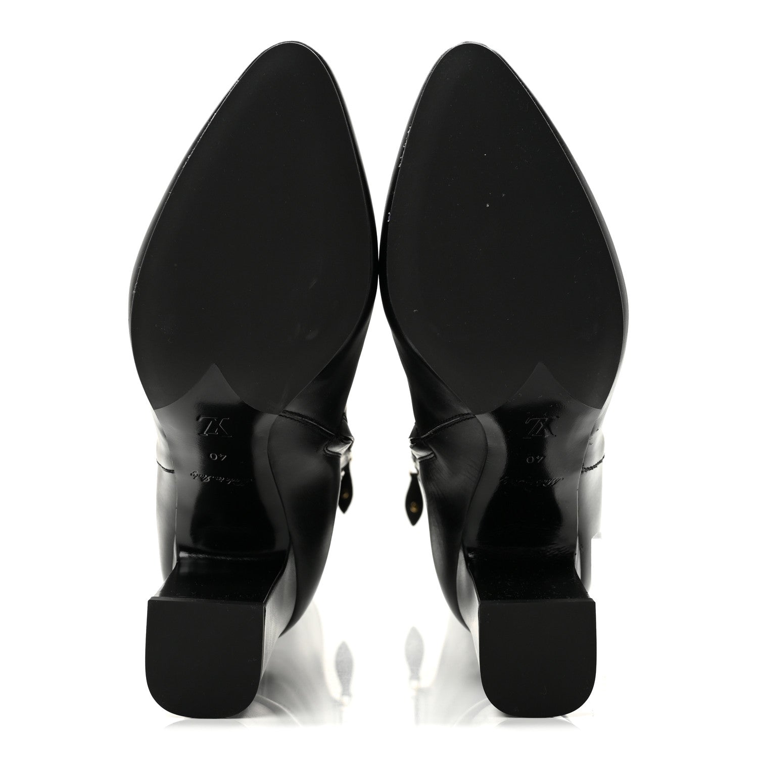 Louis Vuitton Calfskin Midtown High Boots 40 Black 5 of 8