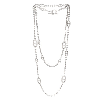 Hermes Sterling Silver Farandole Necklace 120 3 of 5