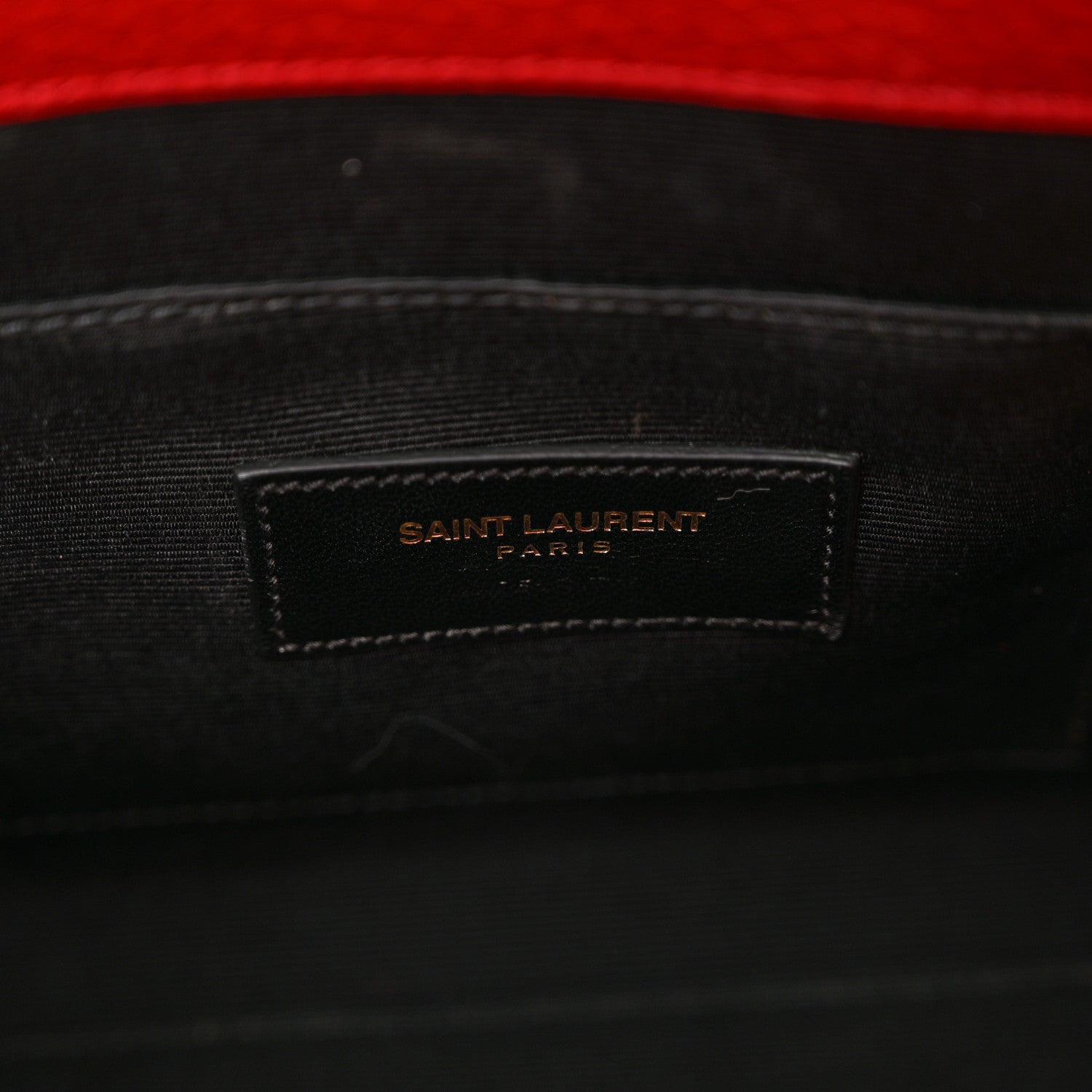Saint Laurent Grained Calfskin Nano Sac De Jour Lipstick Red 6 of 11