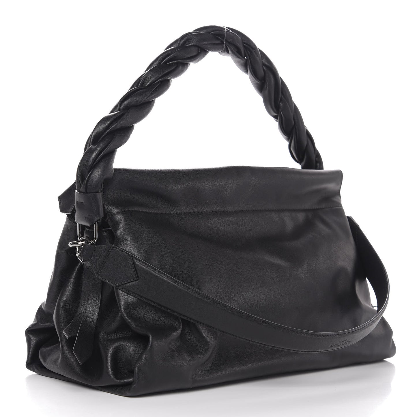 Calfskin Large ID93 Satchel Black