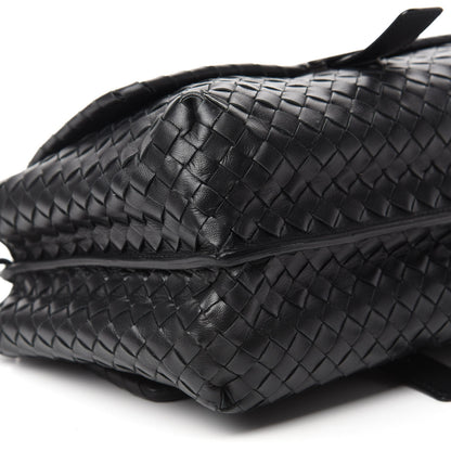 Bottega Veneta Nappa Intrecciato Flap Shoulder Bag Black 7 of 12