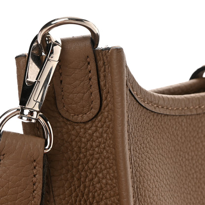 Hermes Taurillon Clemence Amazone Evelyne TPM Beige De Weimar Gris Etain 13 of 14