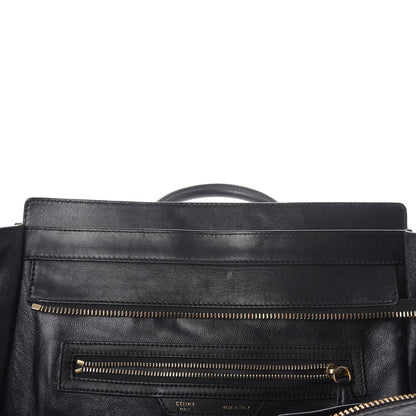 Celine Smooth Calfskin Mini Bi-Color Luggage Forest Black 14 of 18