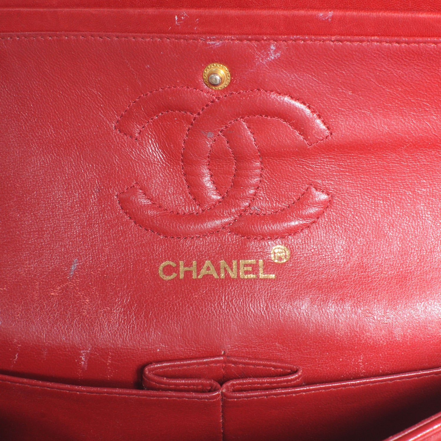 Chanel Lambskin Quilted Small Double Flap Red 7 of 9