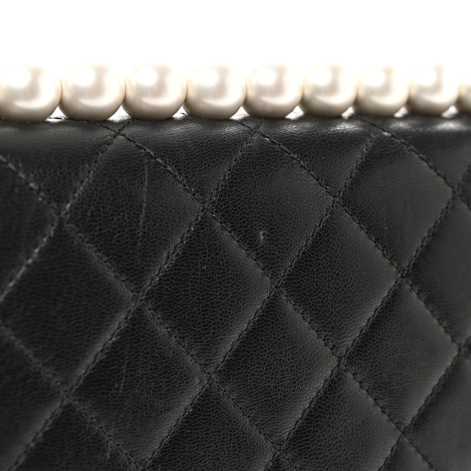 Chanel Lambskin Quilted Small Chic Pearls Flap Black 11 of 11