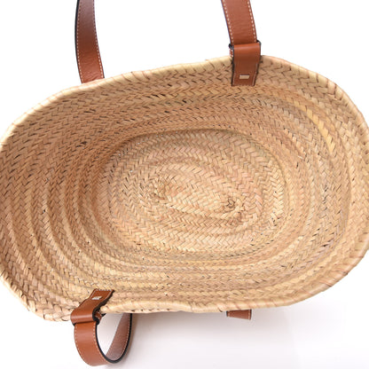 Loewe Raffia Large Basket Tote Bag Natural Tan 5 of 9