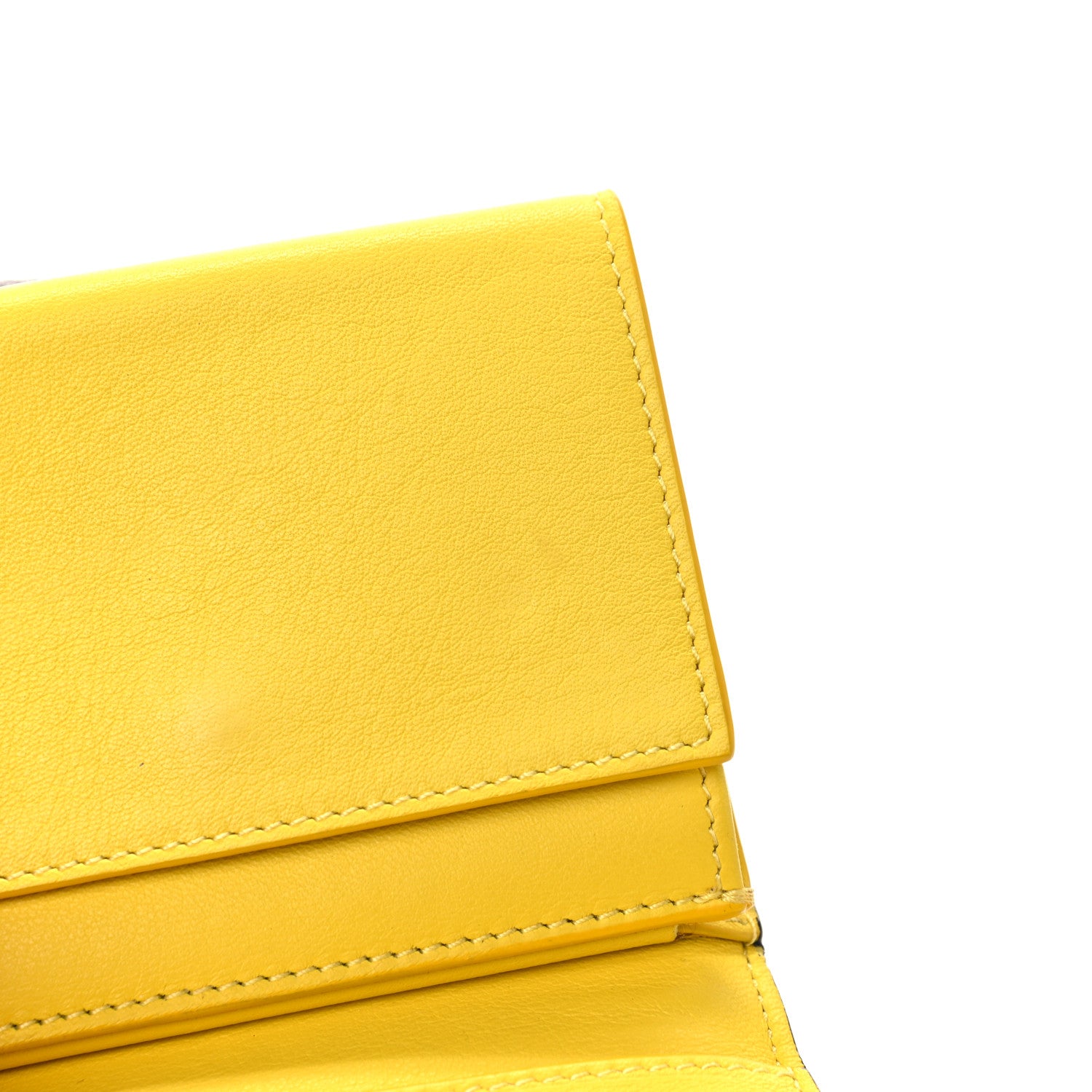 Celine Drummed Calfskin Small Multifunction Folded Wallet Souris 14 of 20