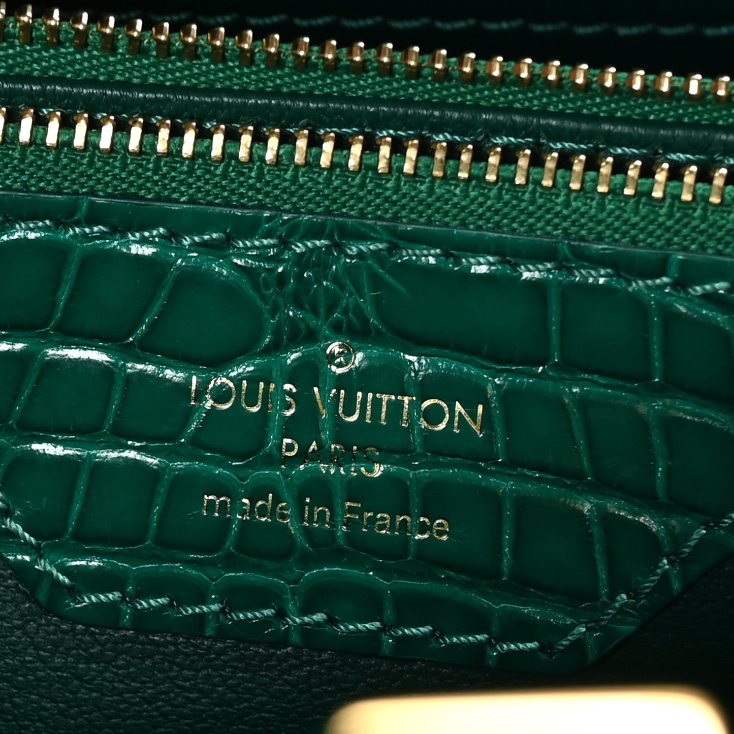 Alligator Capucines MM Emeraude