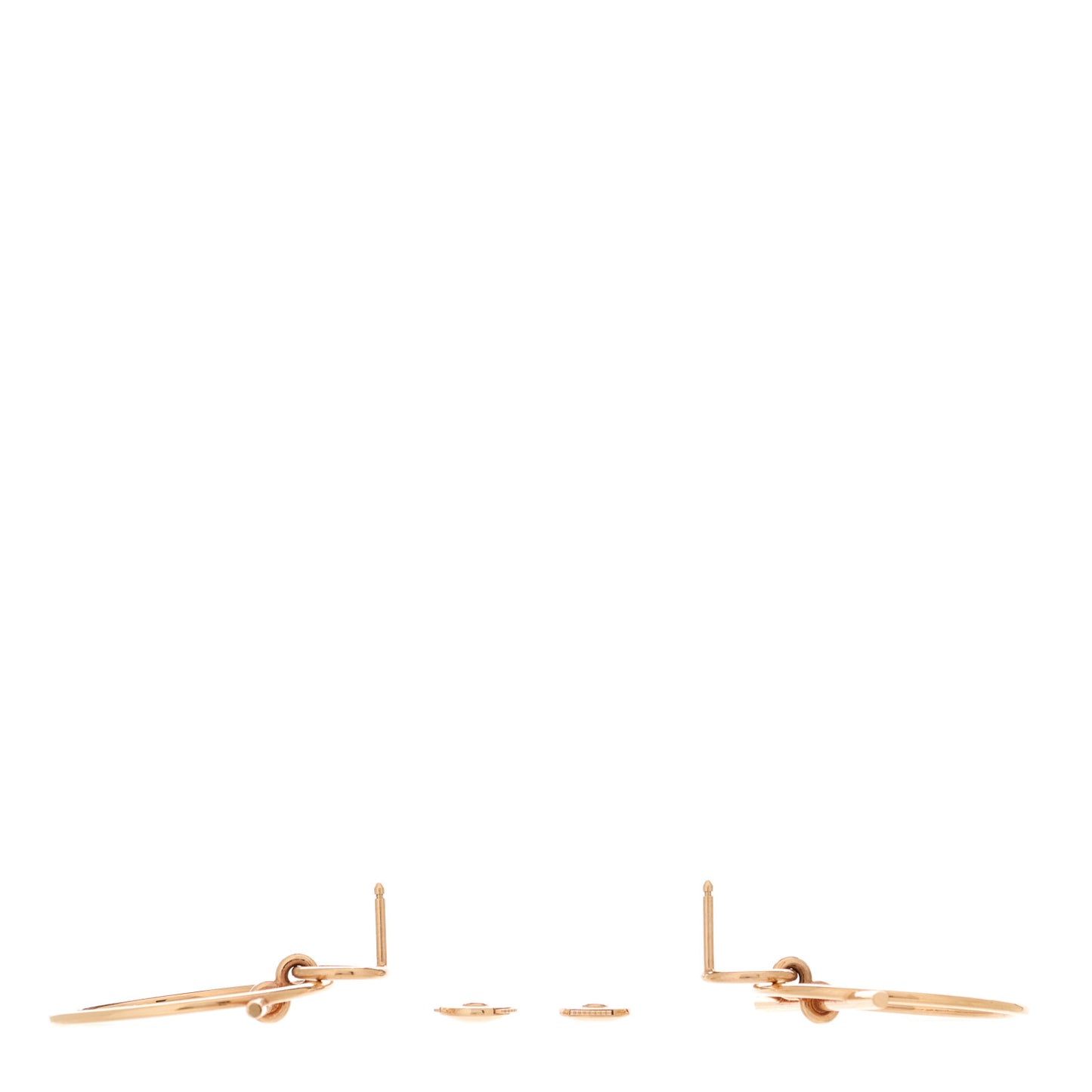 18K Rose Gold PM Loop Earrings