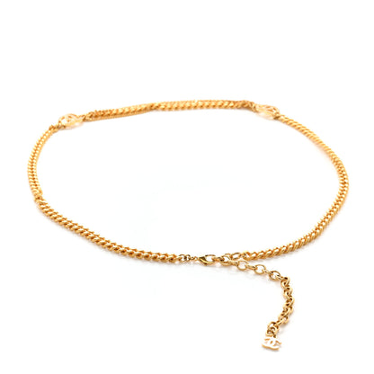 Chanel Crystal CC Multi Strand Chain Belt 85 Gold 2 of 4