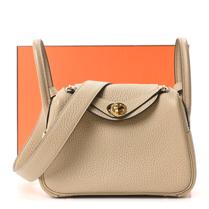 Hermes Taurillon Clemence Mini Lindy 20 Trench 10 of 10