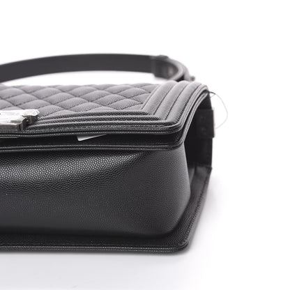 Chanel Caviar Quilted Medium Boy Flap Black 8 of 10