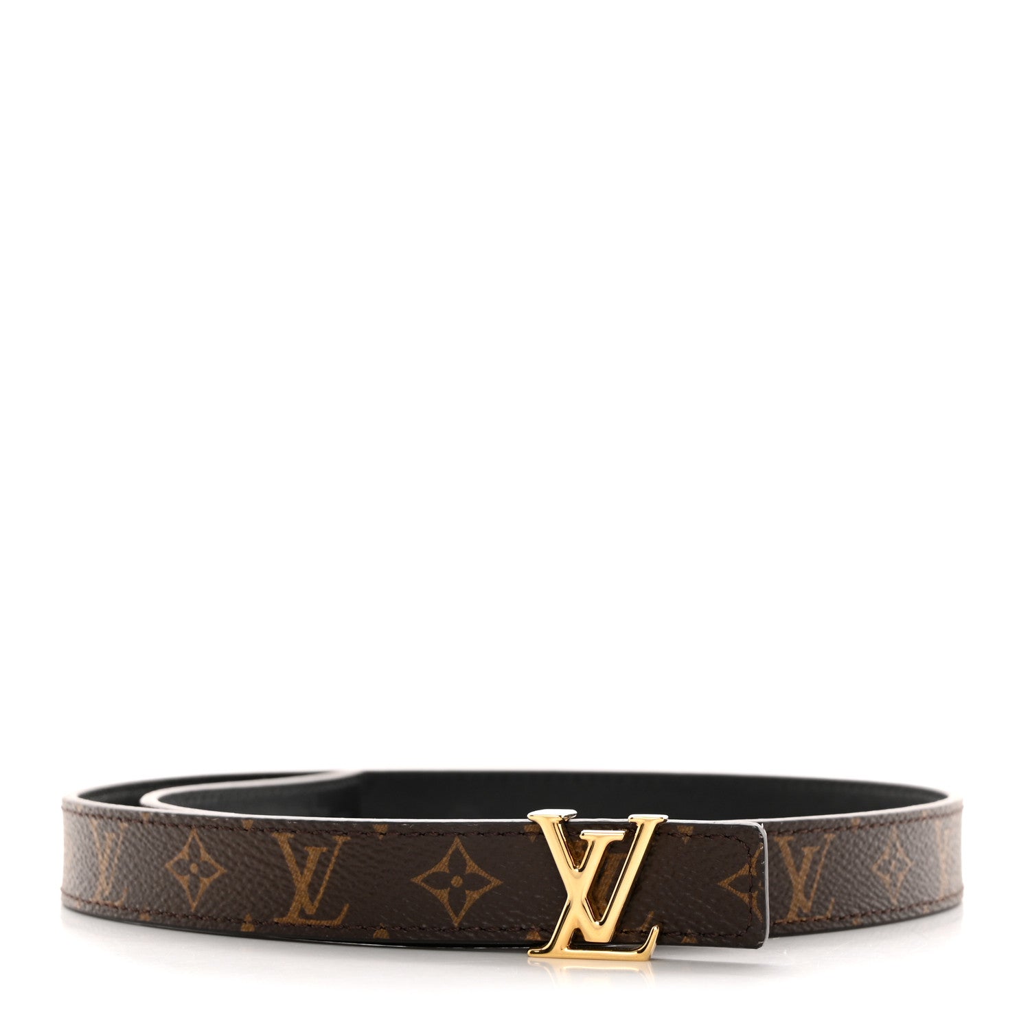 Louis Vuitton Calfskin Monogram 20mm LV Iconic Reversible Belt 65 26 Black 1 of 6