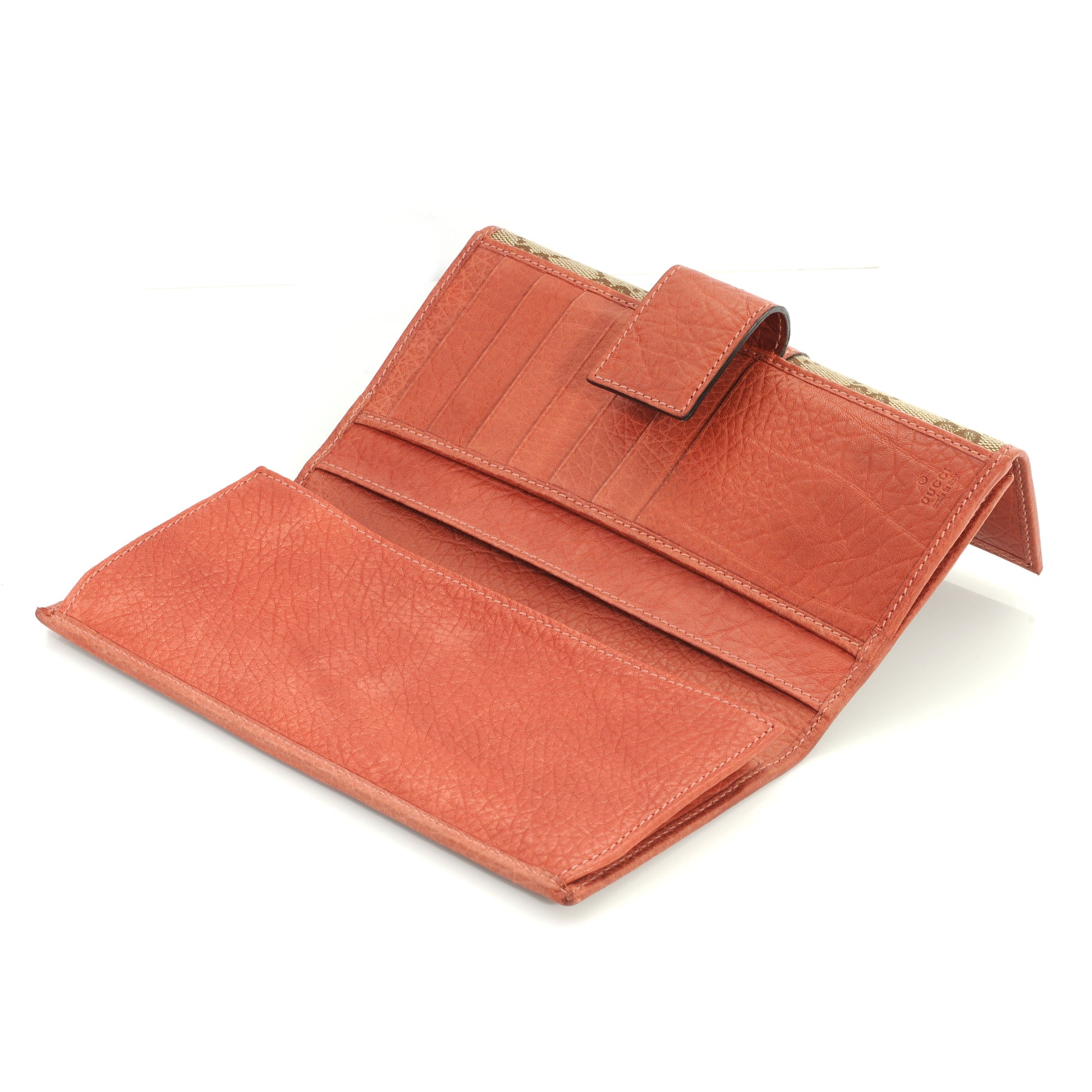 Gucci Monogram Continental Wallet Coral 4 of 7