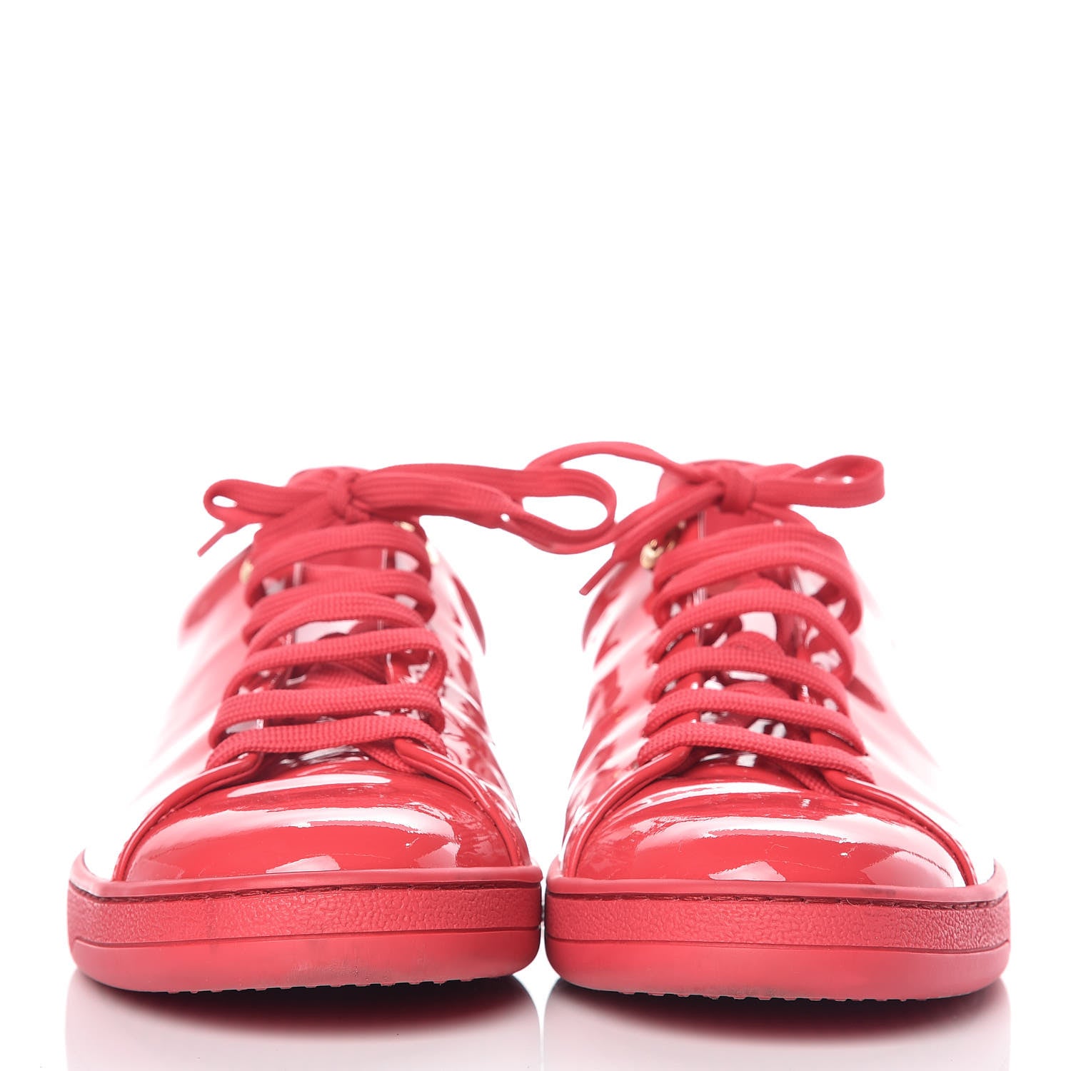 Louis Vuitton Patent Calfskin Frontrow Sneakers 39 Framboise 2 of 14