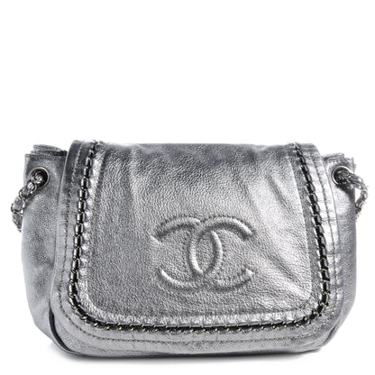 Chanel Luxe Ligne Flap Bag Silver 1 of 8