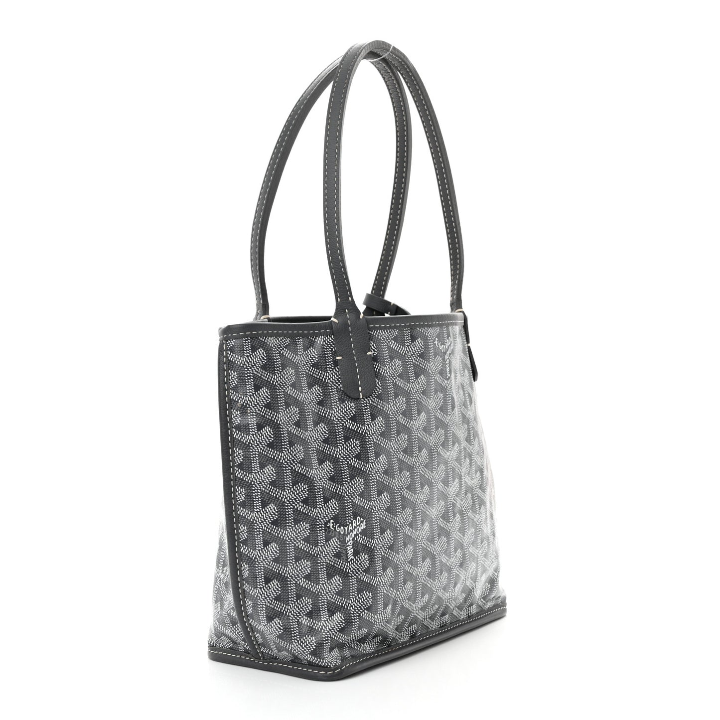 Goyardine Reversible Mini Anjou Grey