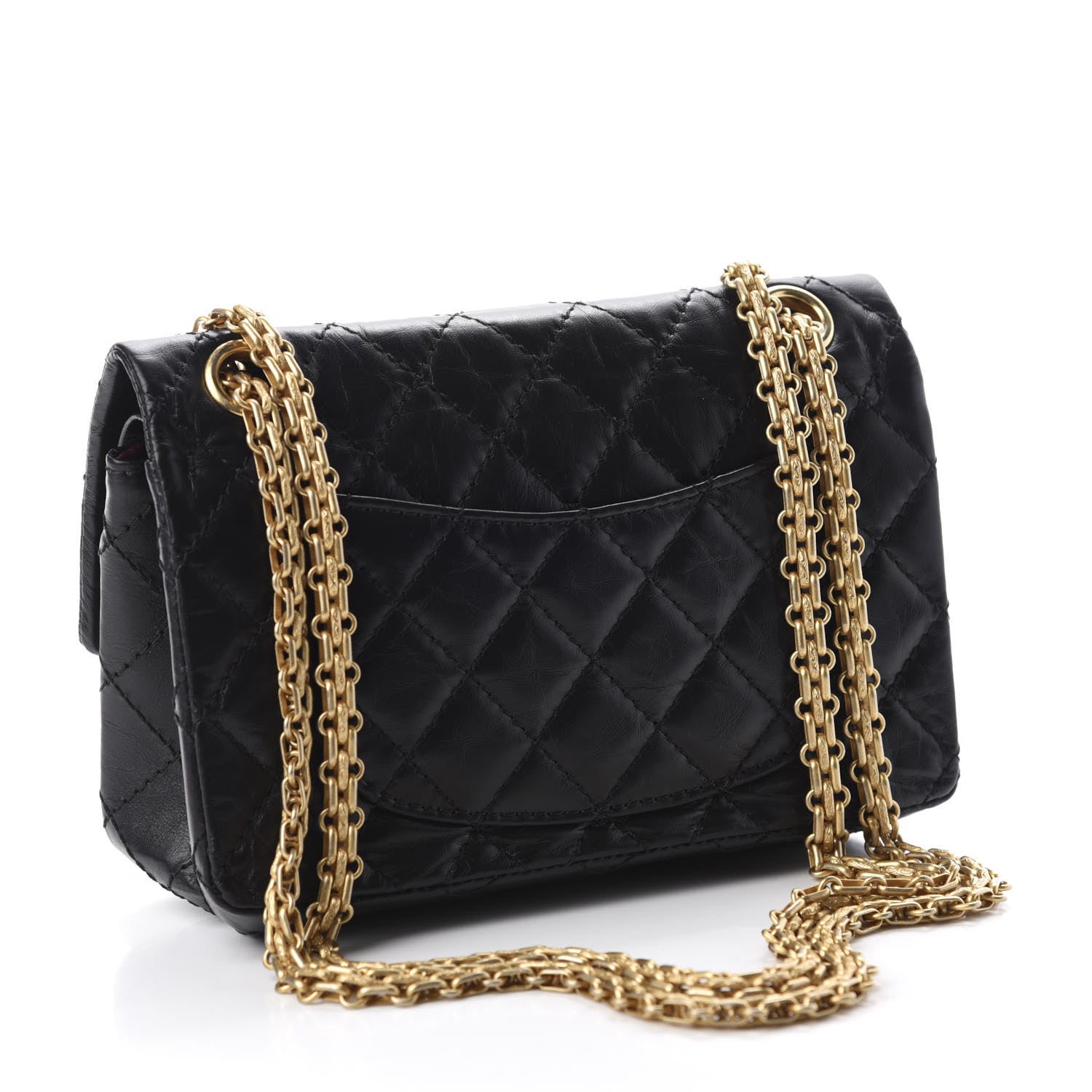 Chanel Aged Calfskin Lucky Charms 2.55 Reissue 224 Flap Black 3 of 17