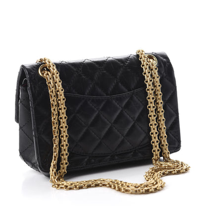 Chanel Aged Calfskin Lucky Charms 2.55 Reissue 224 Flap Black 3 of 17