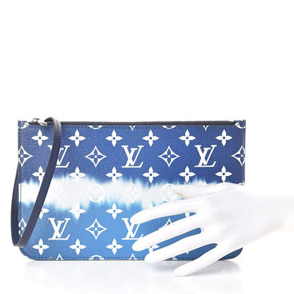 Louis Vuitton Monogram Escale Neverfull MM GM Pochette Blue 2 of 6
