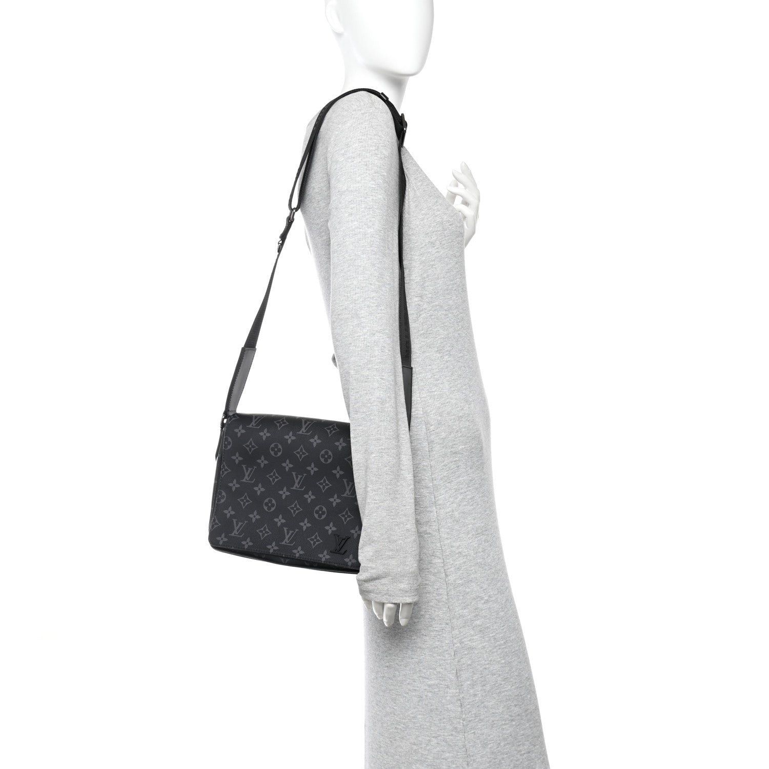 Louis Vuitton Monogram Eclipse District PM Black 2 of 10