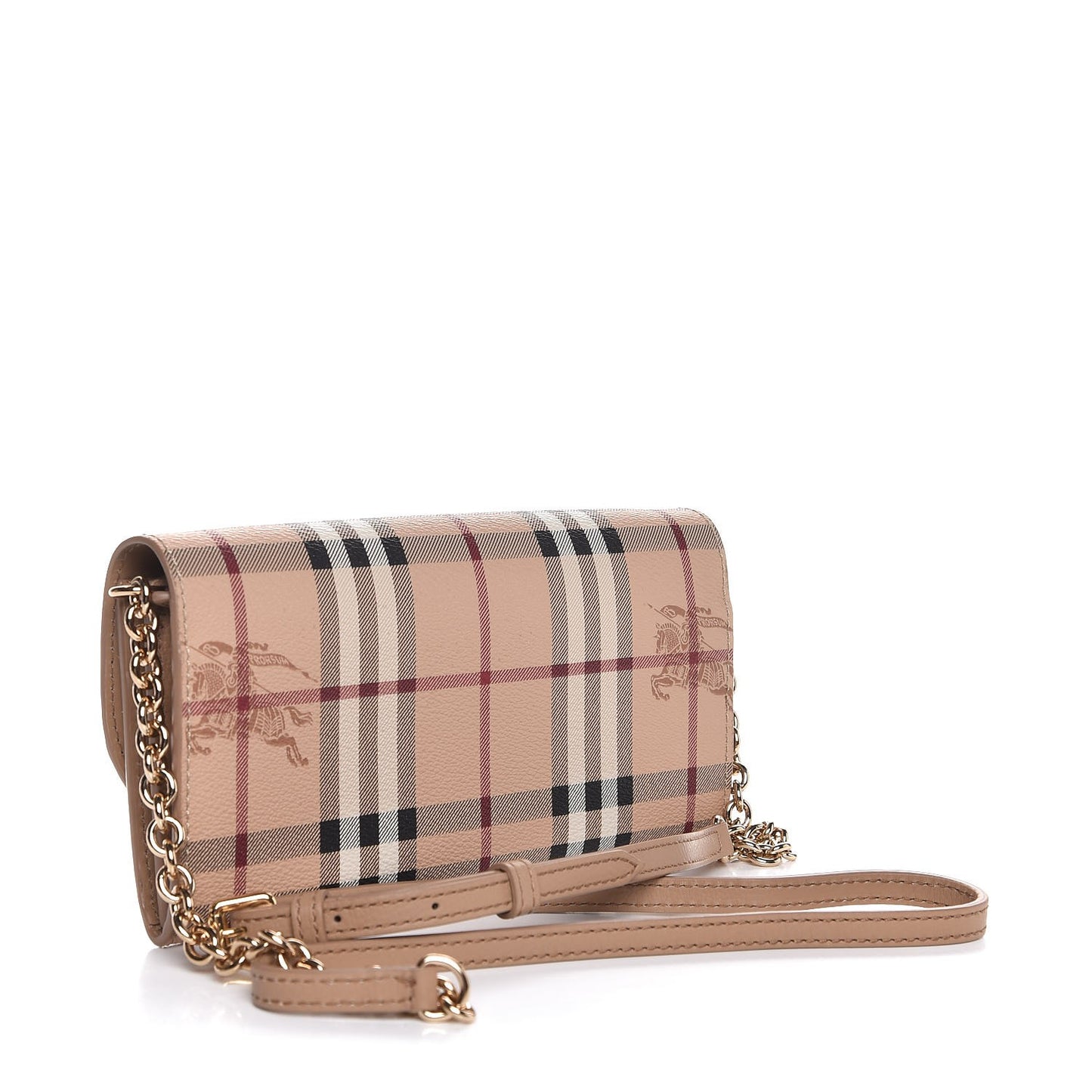 Haymarket Check Henley Wallet On Chain Mid Camel