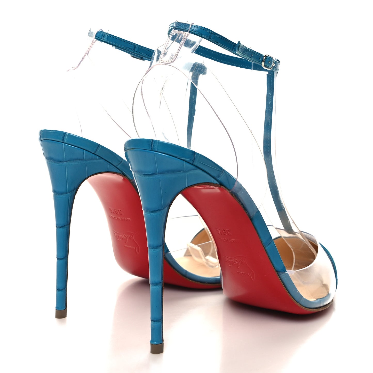Shiny Alligator PVC Nosy 100 Pumps 39.5 Piscine