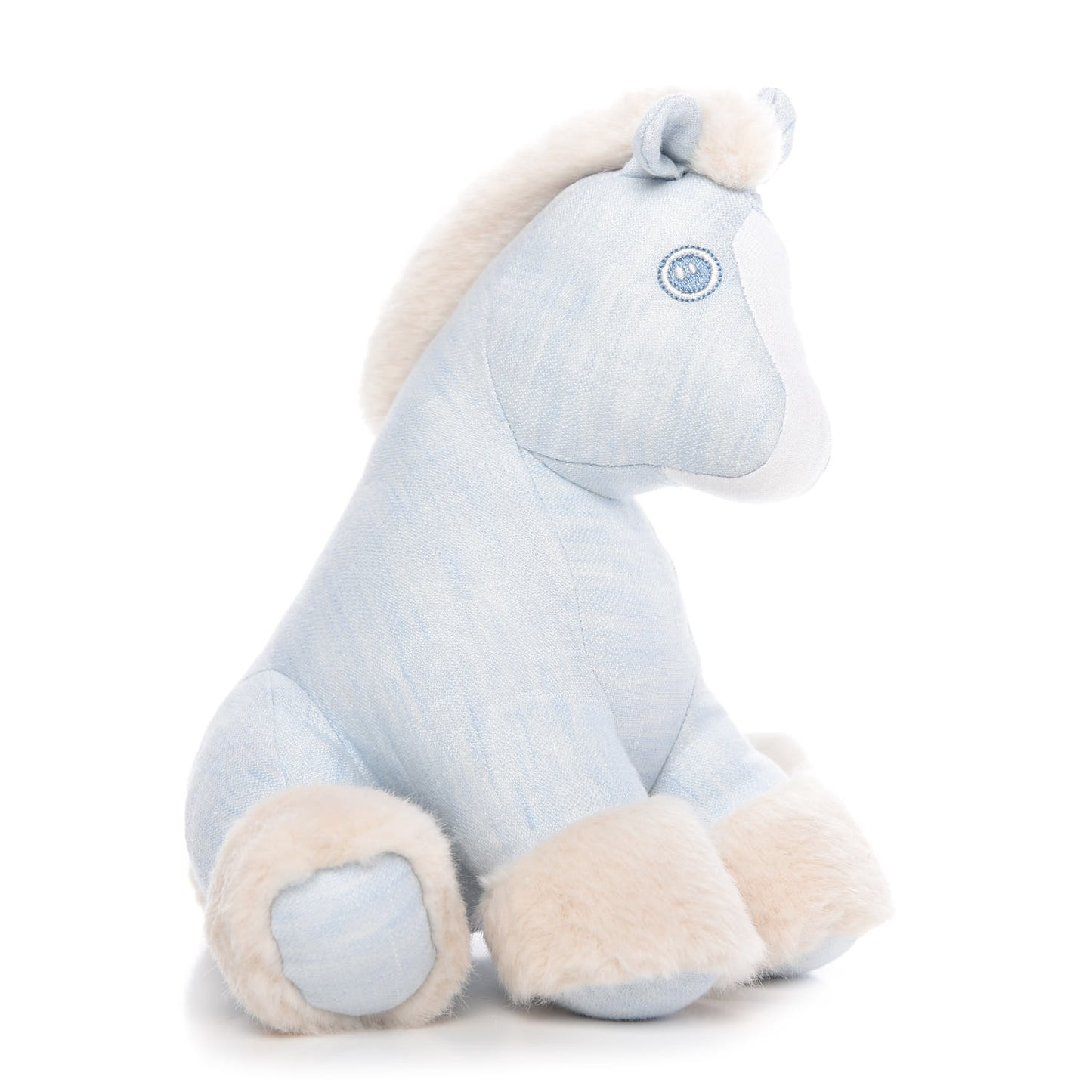 Linen Baby Hermy Plush Toy Bleu Glacier