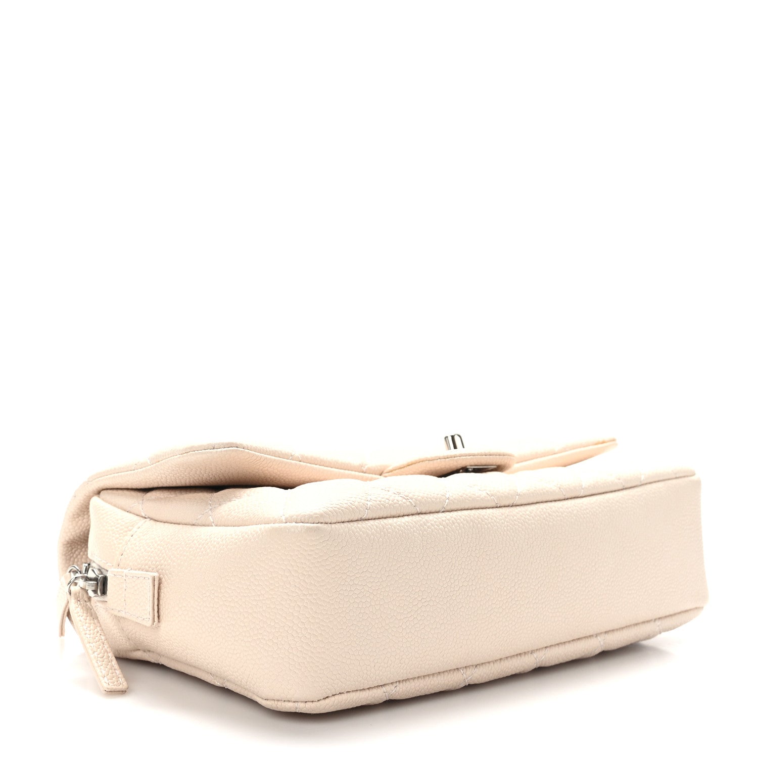 Chanel Caviar Quilted Medium Casual Journey Flap Light Beige 4 of 10