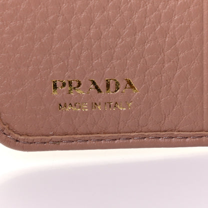 Prada Vitello Grain Compact Wallet Cipria 7 of 10