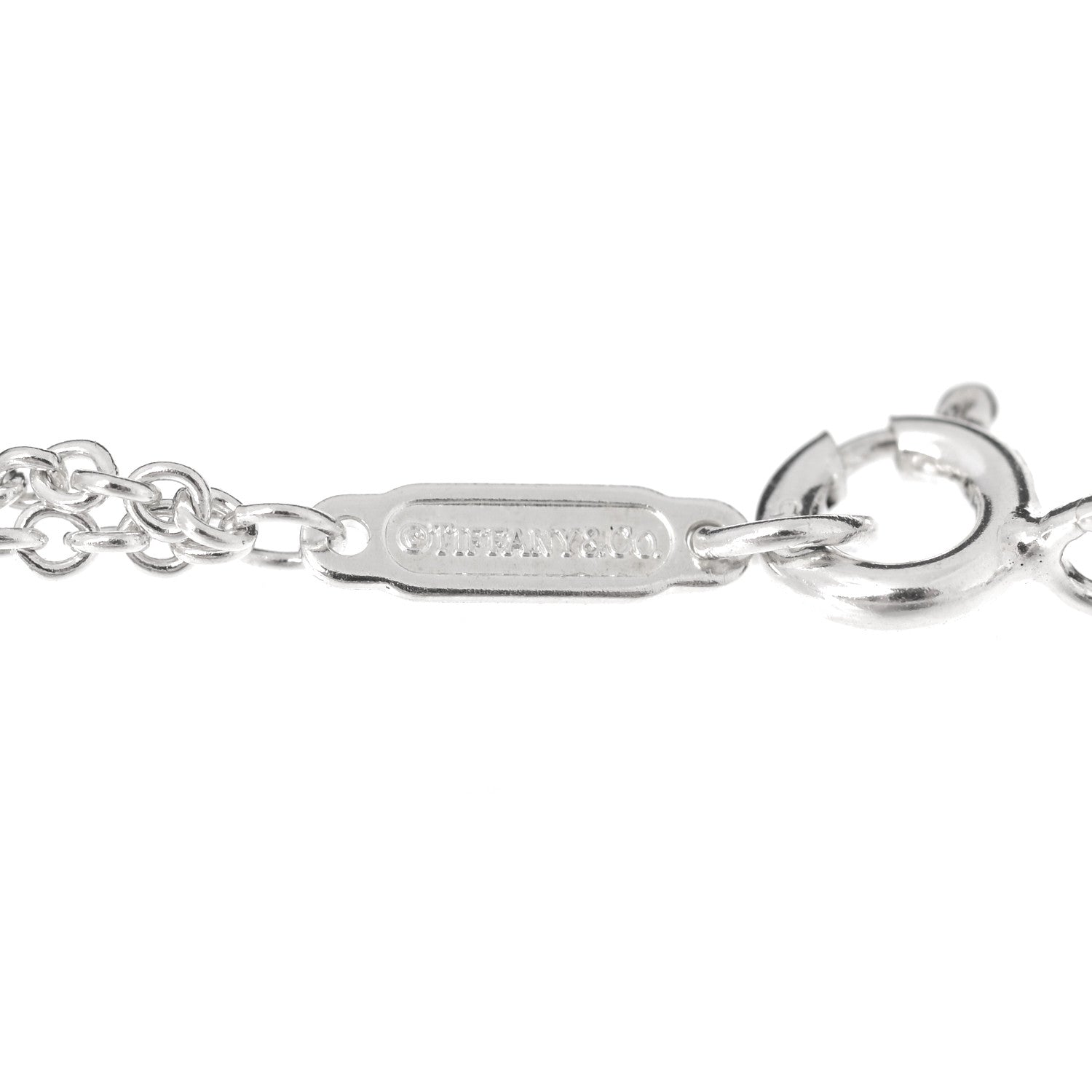 Tiffany Sterling Silver Infinity Double Chain Bracelet 3 of 5