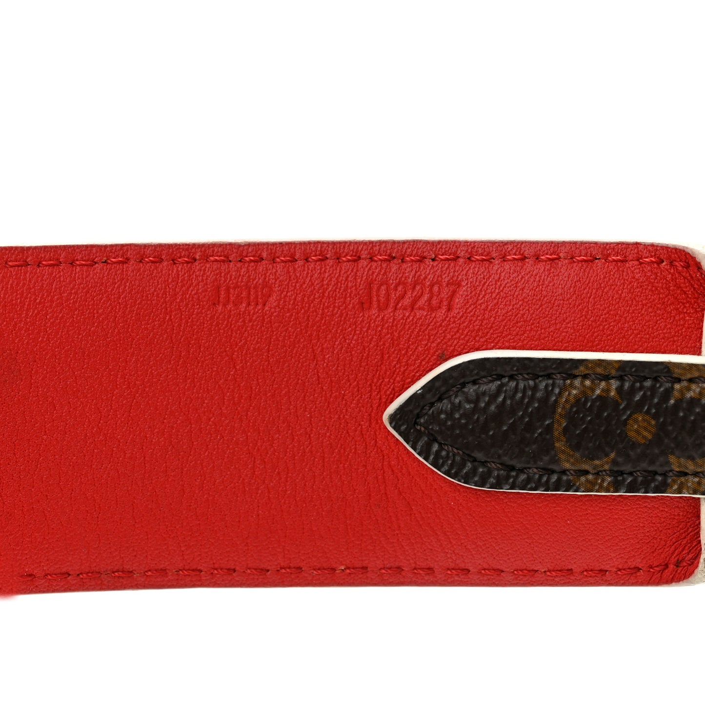 Monogram Bandouliere Shoulder Strap Red