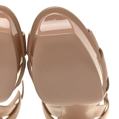 Saint Laurent Patent Tribute 75 Platform Sandals 40.5 Soft Nude 6 of 12