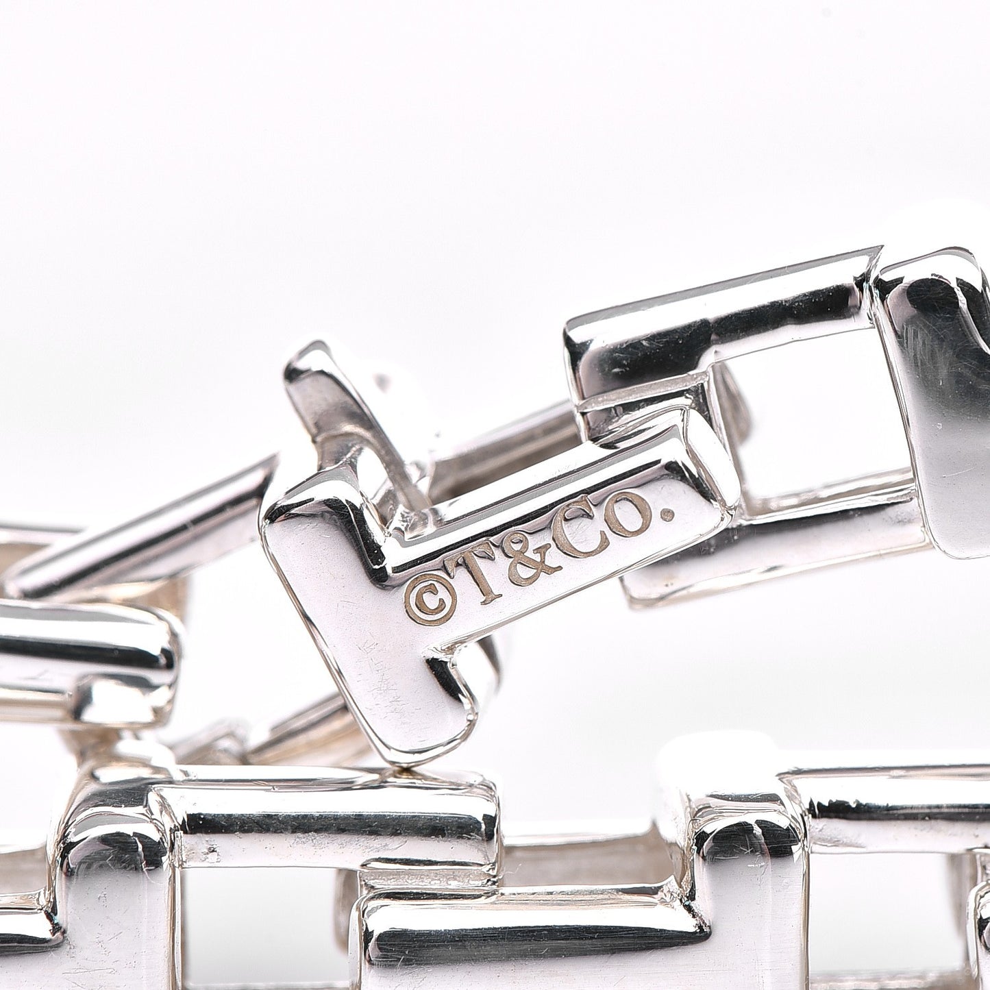 Sterling Silver T Chain Bracelet
