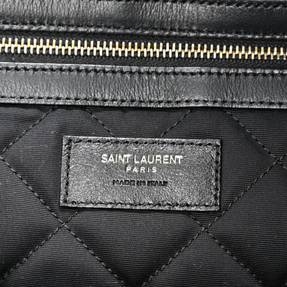 Saint Laurent Calfskin Quilted ES Giant Travel Bag Black 5 of 13