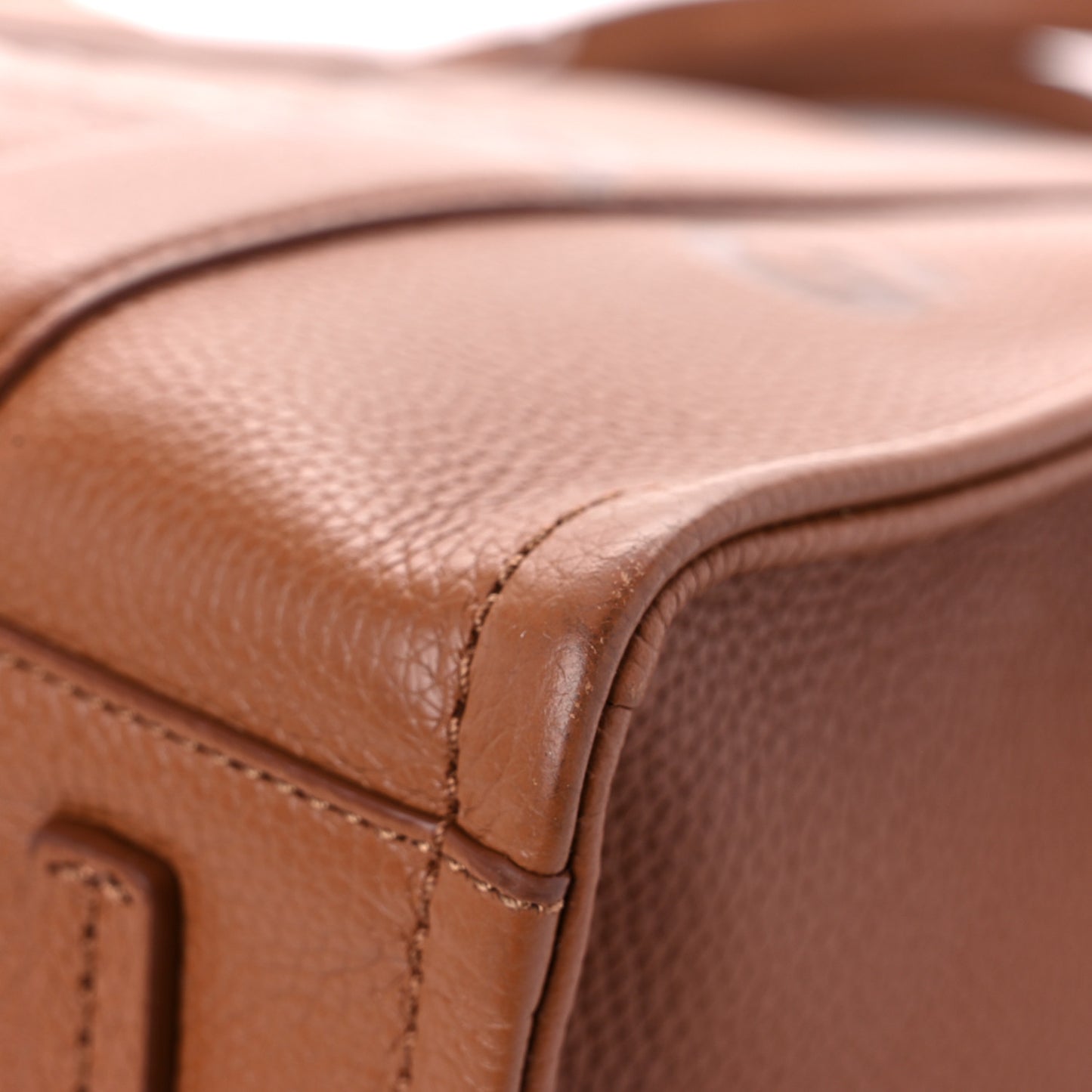 Grained Calfskin Medium The Tote Bag Argan Oil