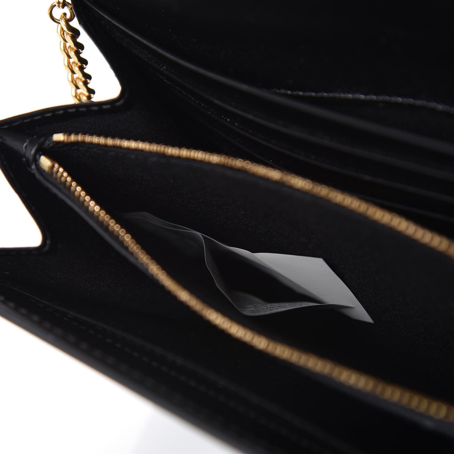 Vitello Tribute Chain Wallet Black