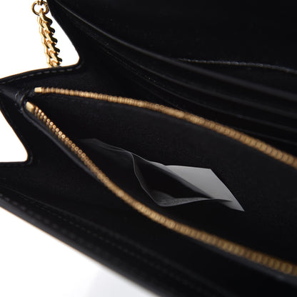 Versace Vitello Tribute Chain Wallet Black 7 of 8