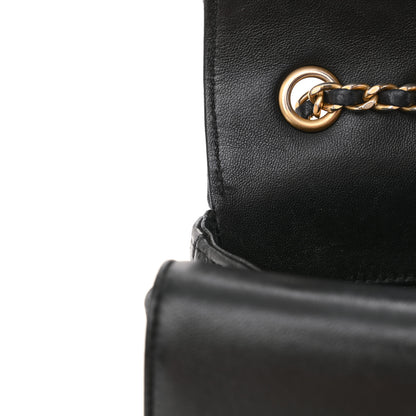 Chanel Lambskin Quilted Small CC Chic Flap Navy 12 of 13