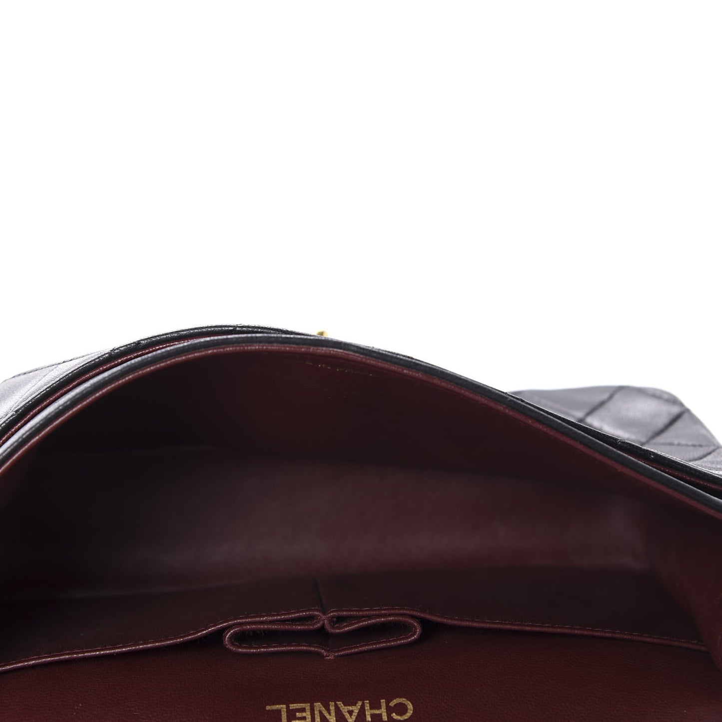 Lambskin Quilted Small Double Flap Black