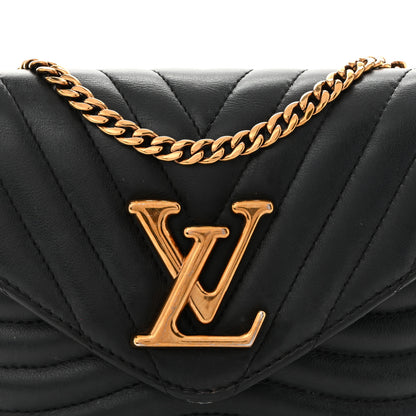 Louis Vuitton Calfskin New Wave Multi Pochette Black 7 of 10